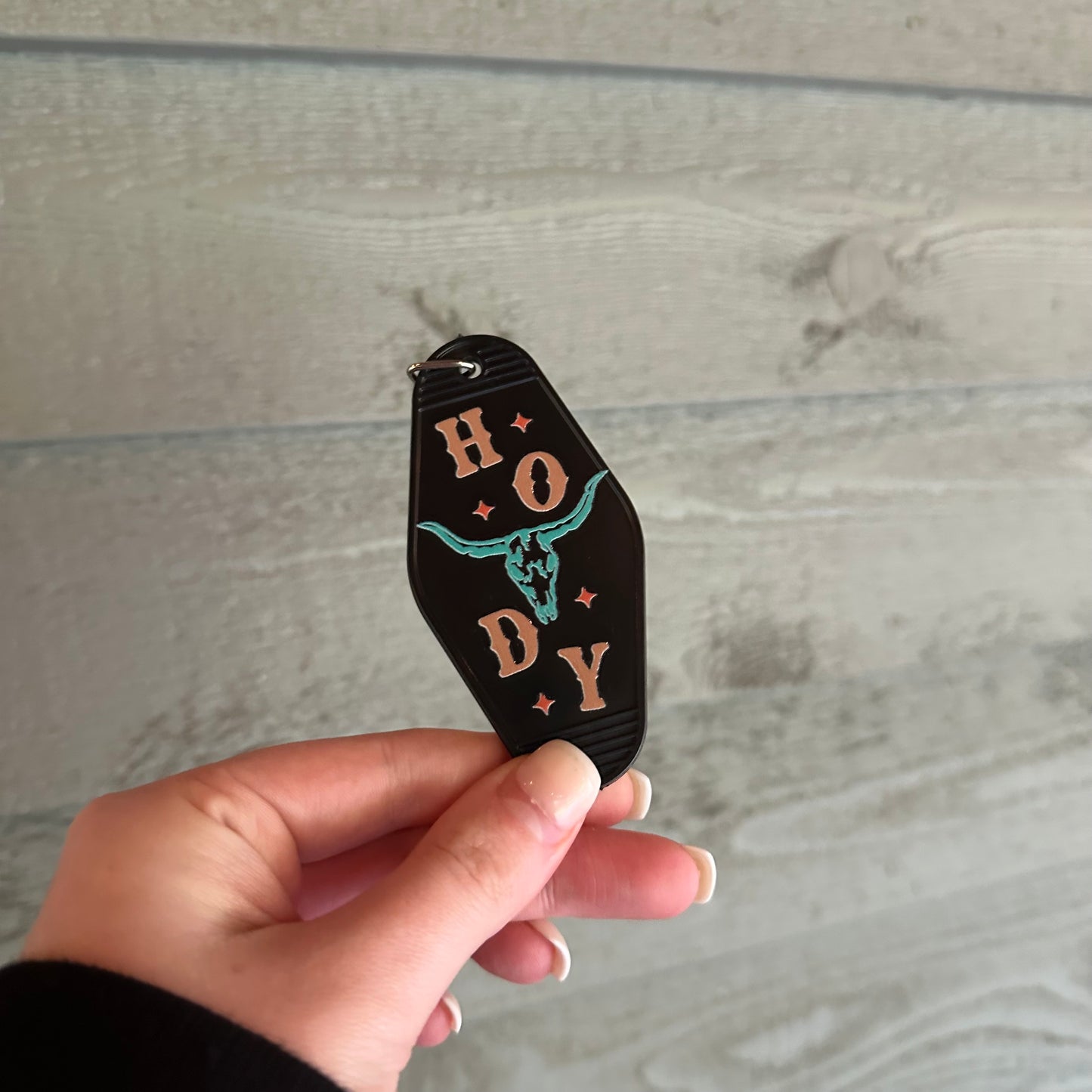 Howdy skull keychain | western keychain