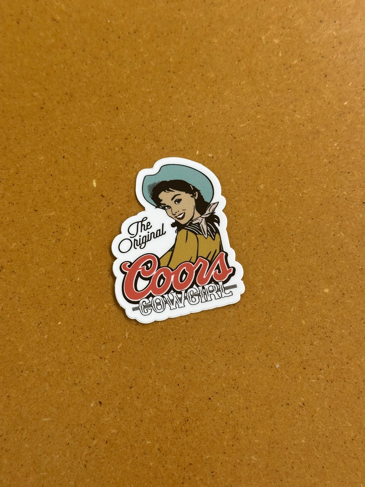 Coors cowgirl sticker
