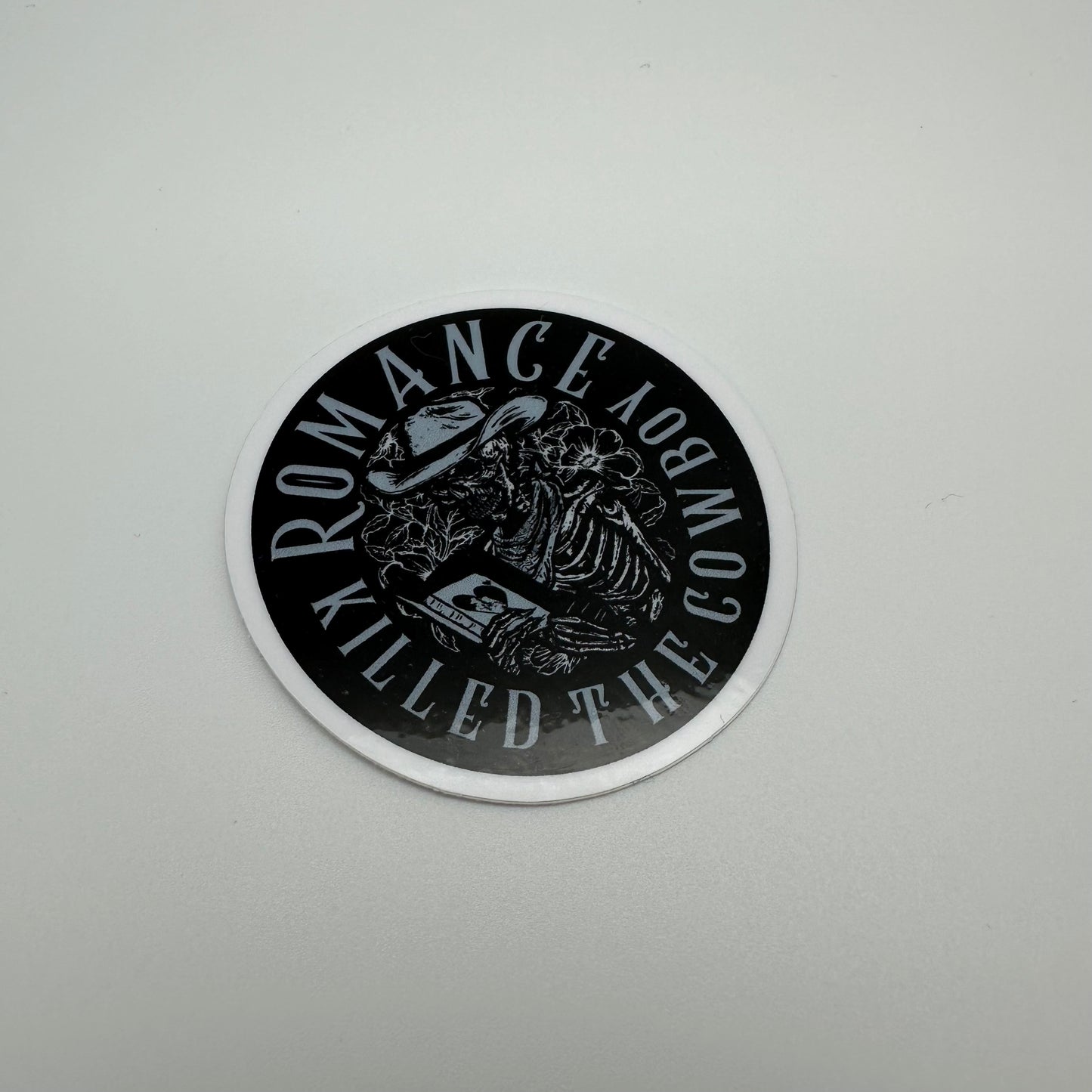 Romance killed the cowboy dark sticker | book sticker | western sticker