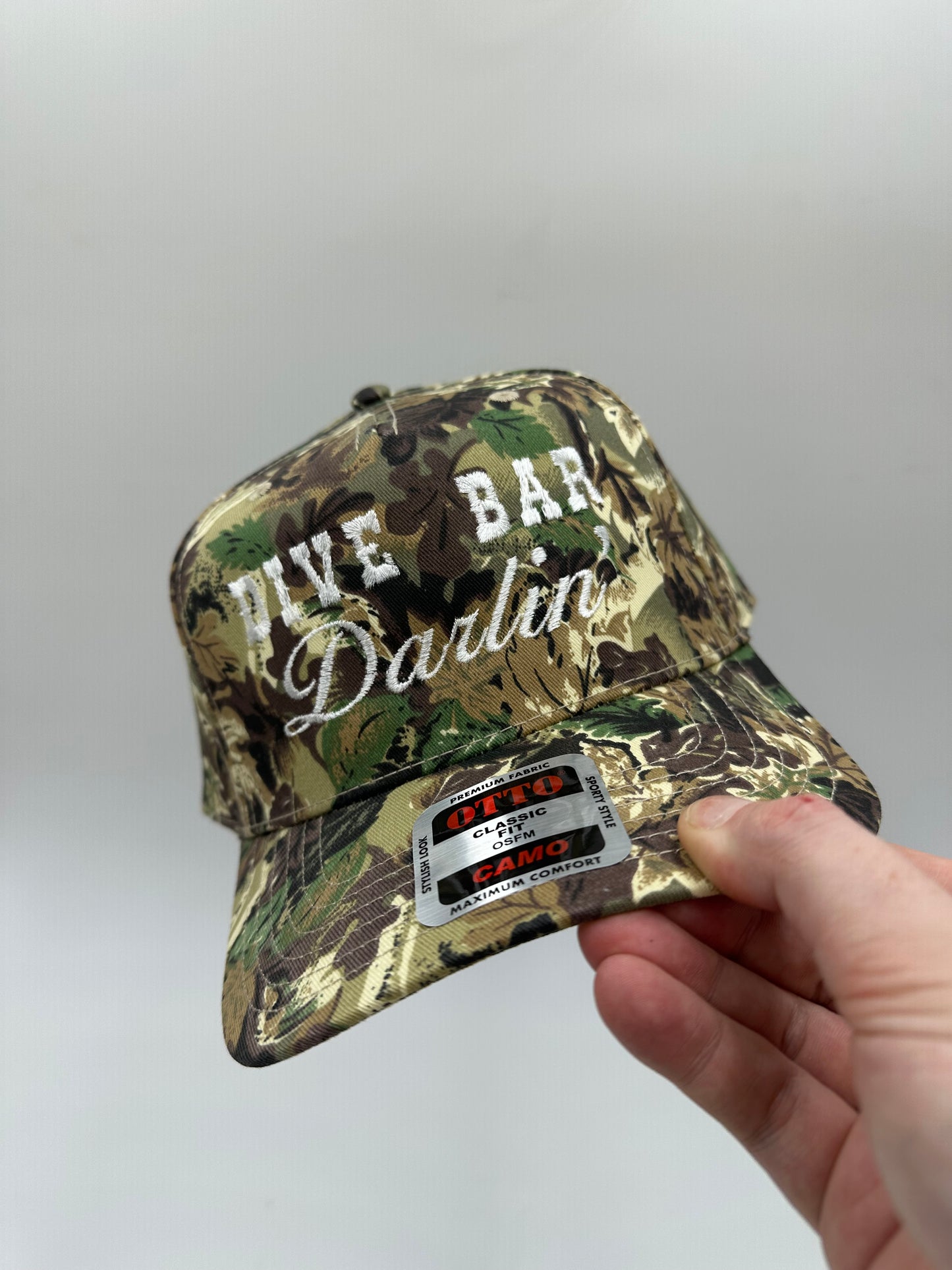 Dive bar darlin’ embroidered trucker hat!