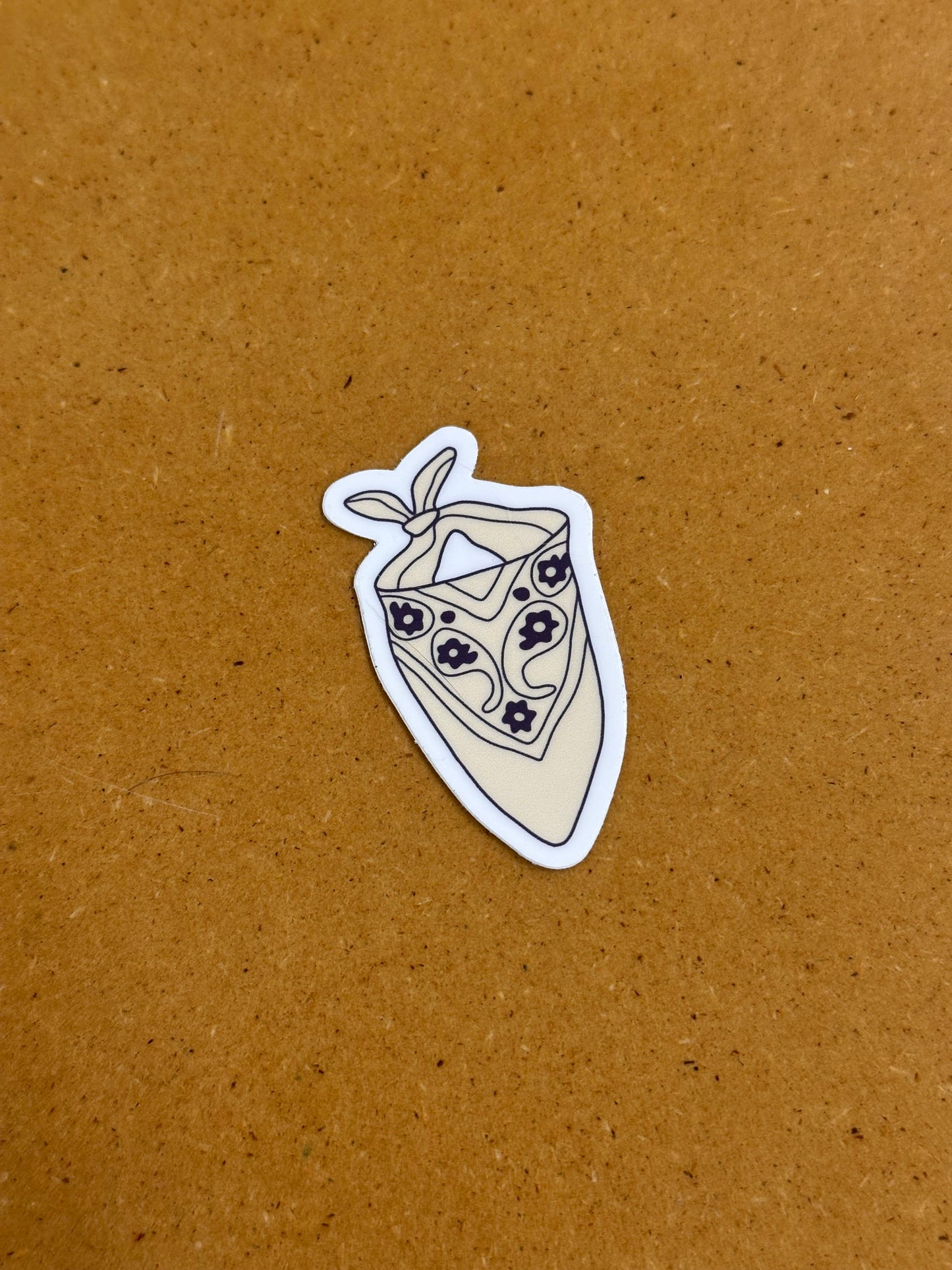 Blue bandana sticker
