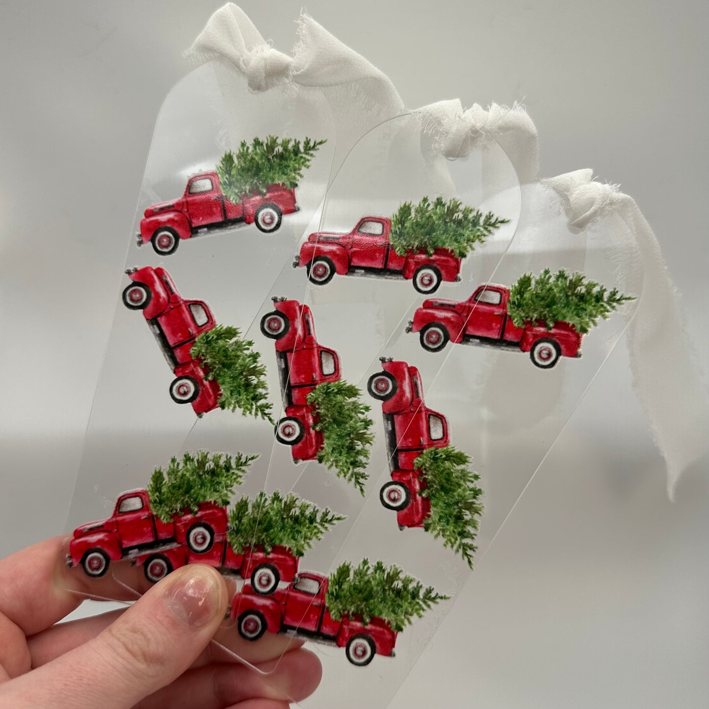 Christmas truck Acrylic Bookmark | Western Bookmark