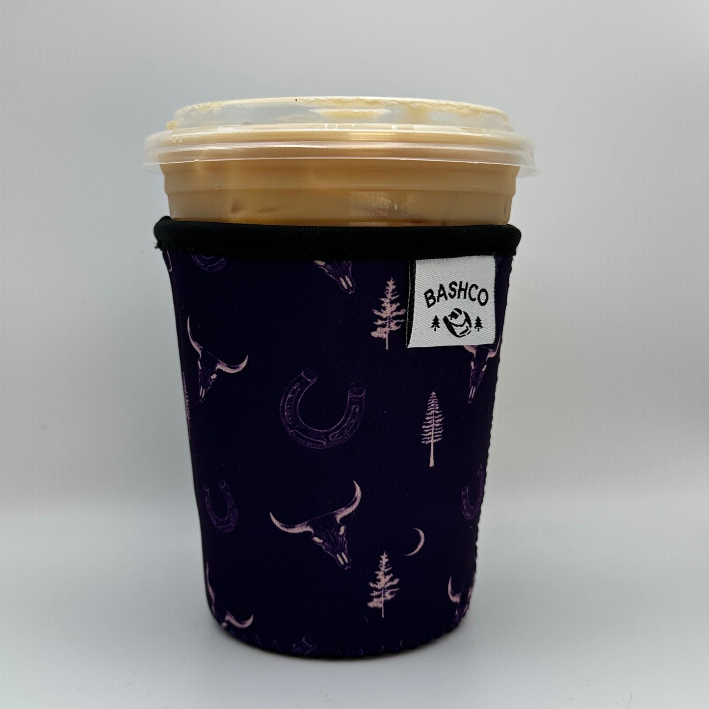 Dark Skull Pattern Coffee Sleeve | Western Pattern Coffee Koozie