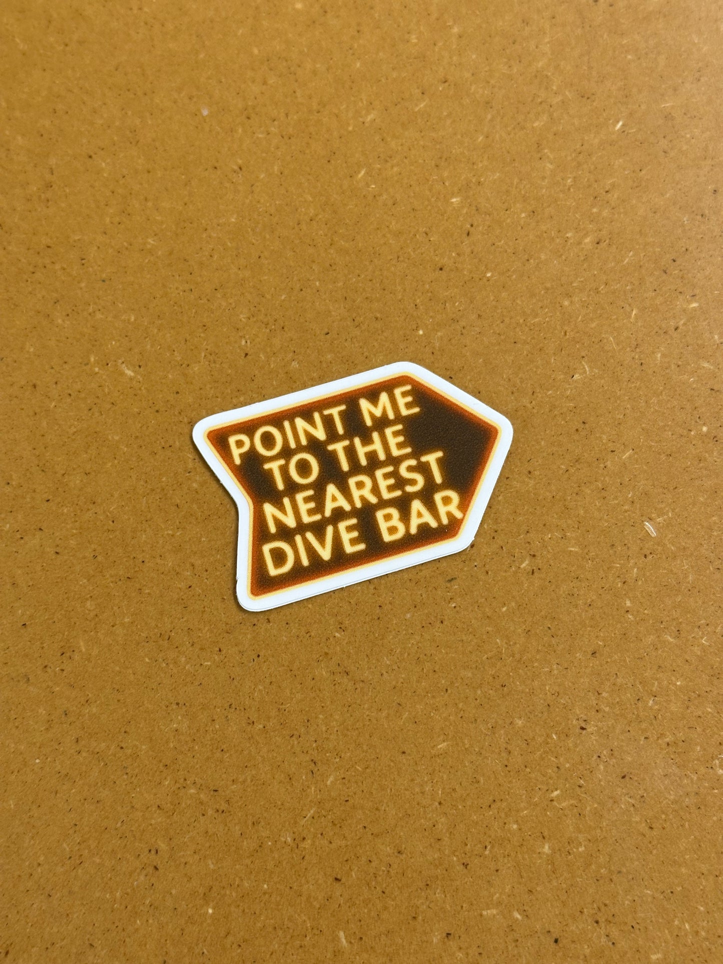 Point me to the nearest dive bar sticker