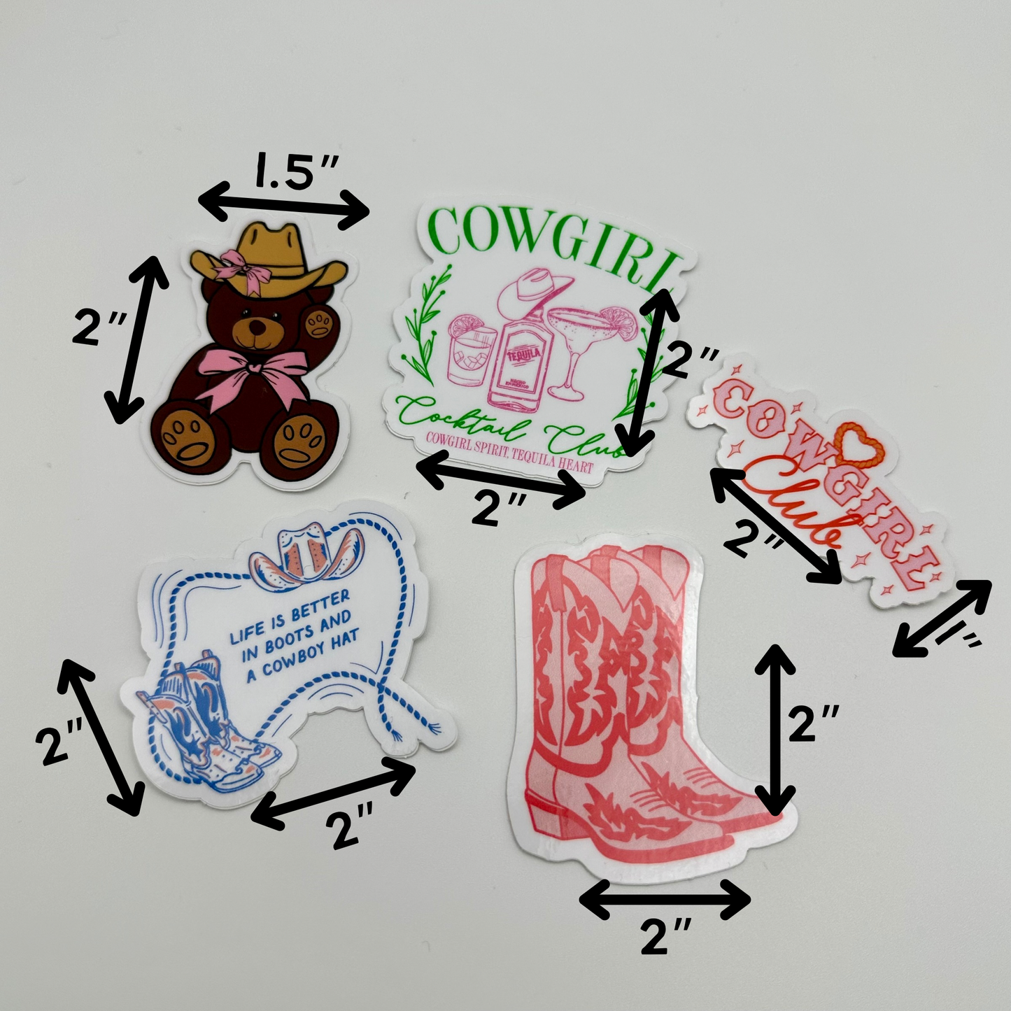 Croquette Cowgirl sticker pack | scrap booking stickers