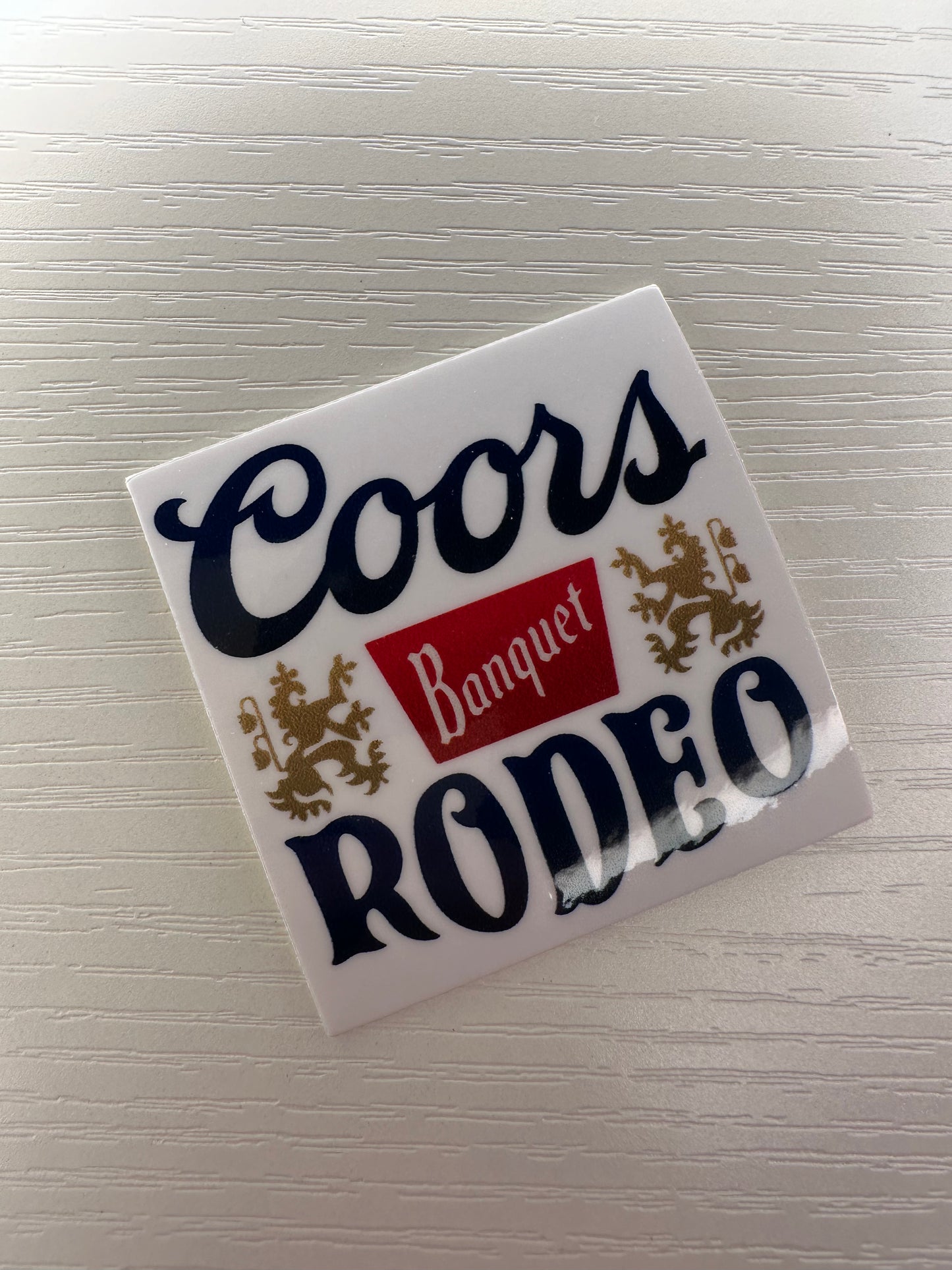 Coors banquet rodeo sticker
