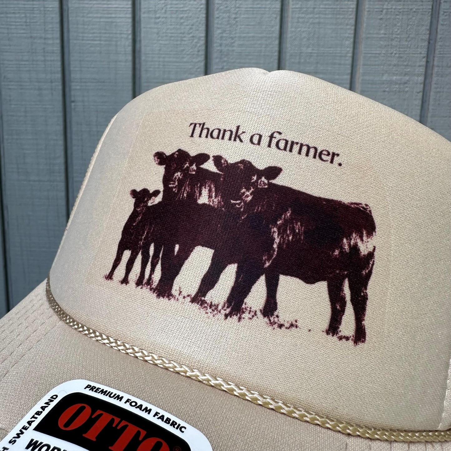 Thank a farmer trucker hat