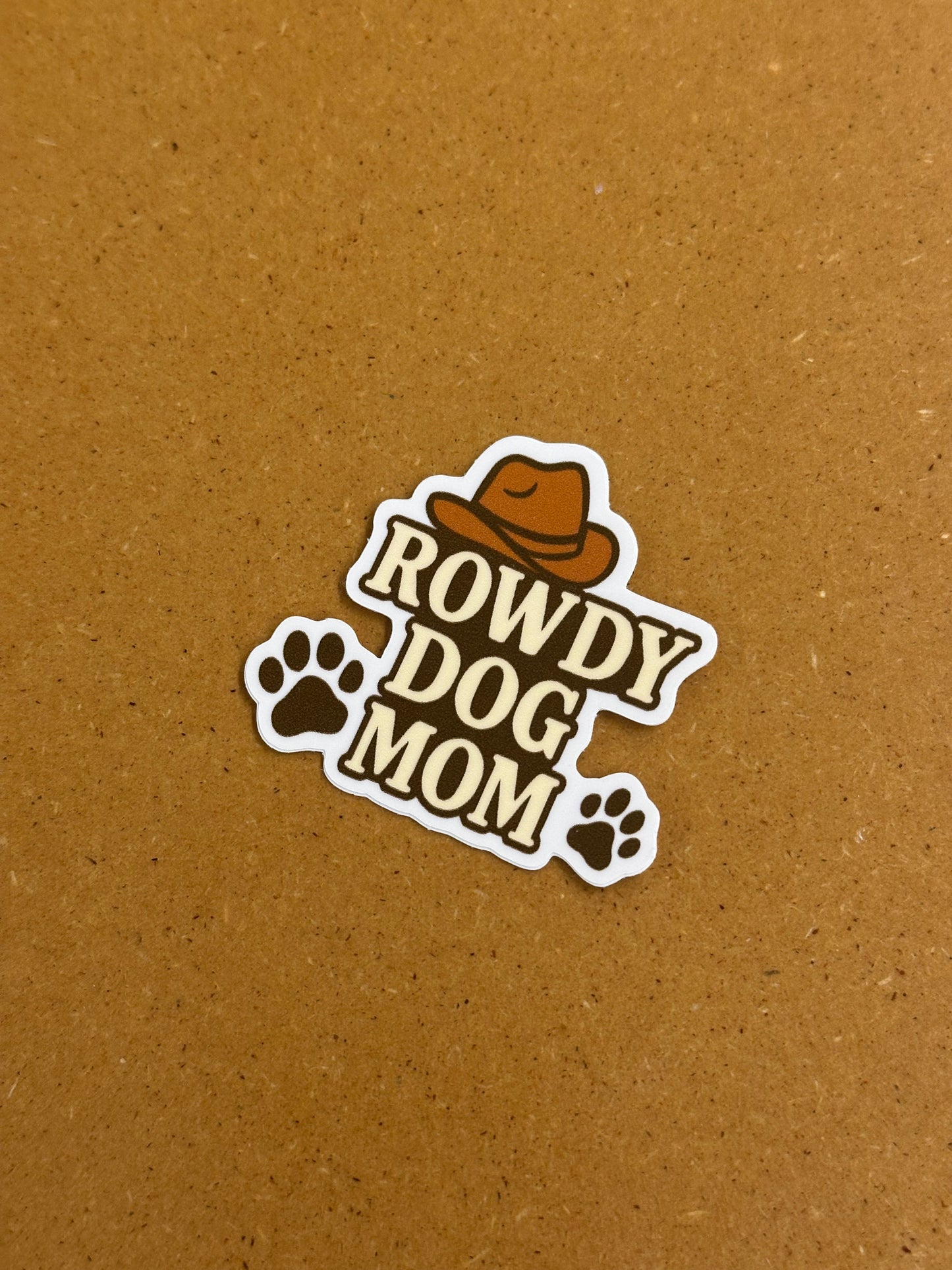 Rowdy dog mom sticker