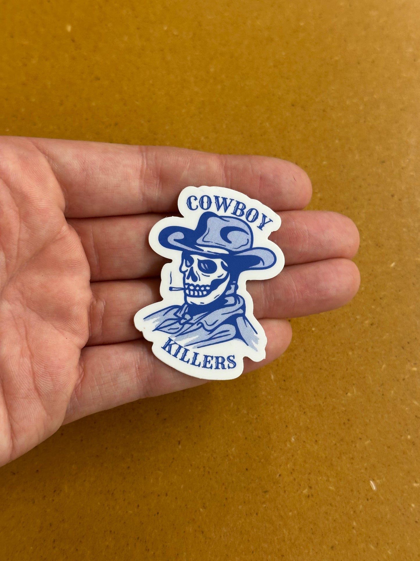 Cowboy killer skeleton sticker