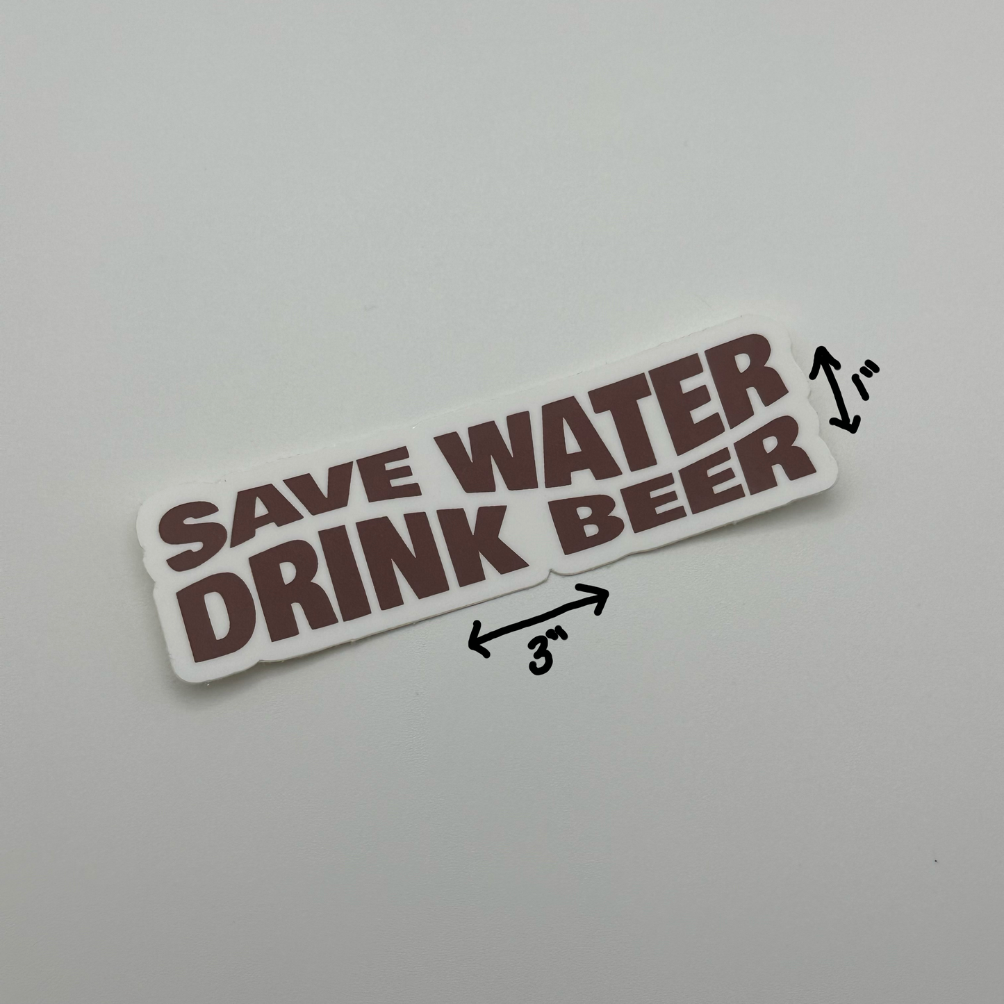 Save water drink beer sticker