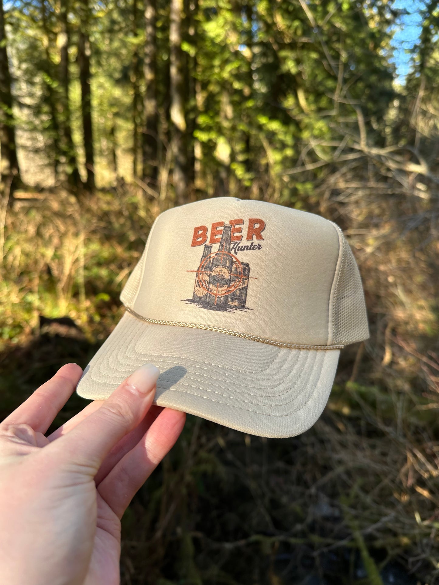 Beer hunter trucker hat