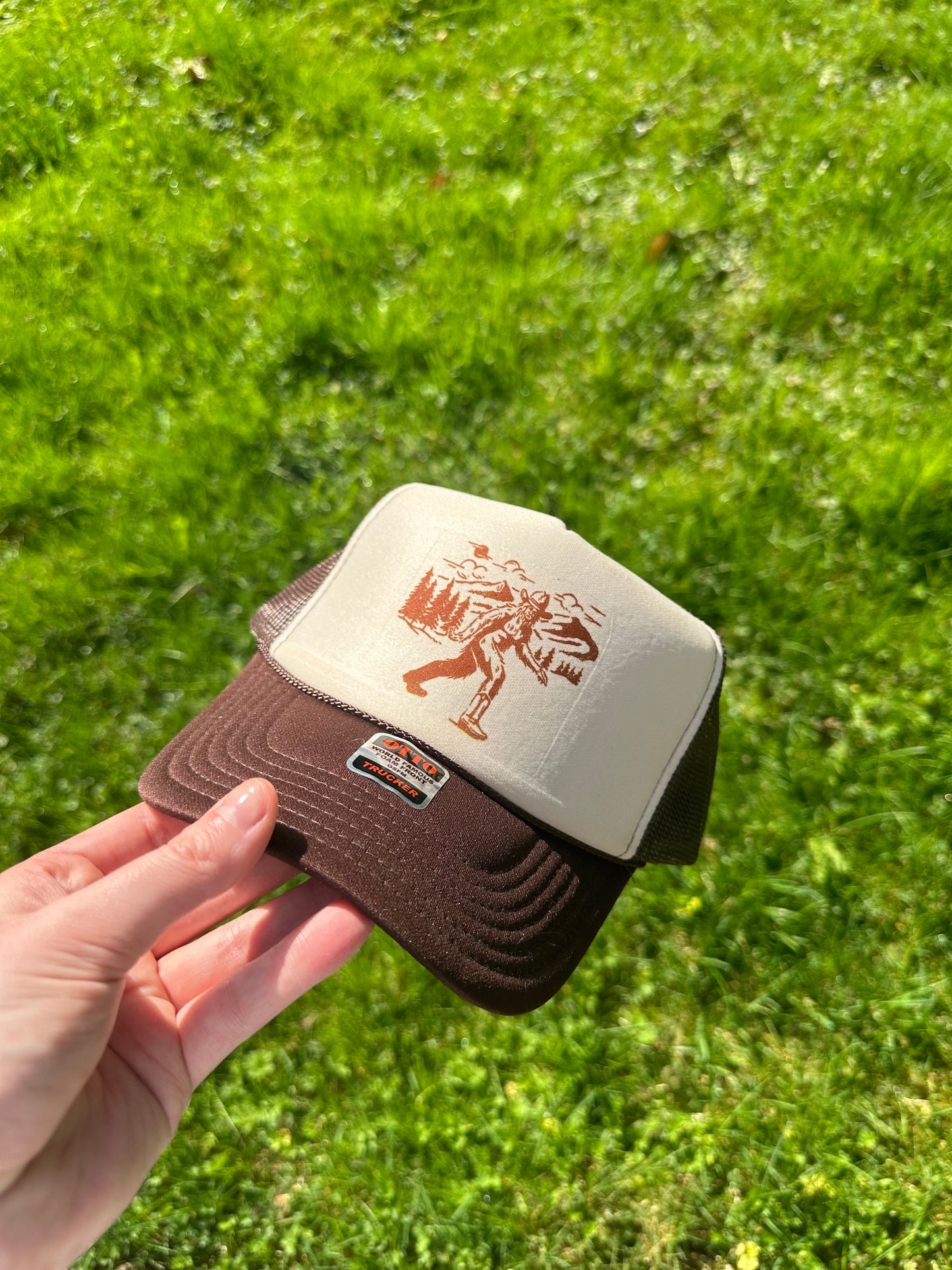 Cowboy Bigfoot Trucker hat