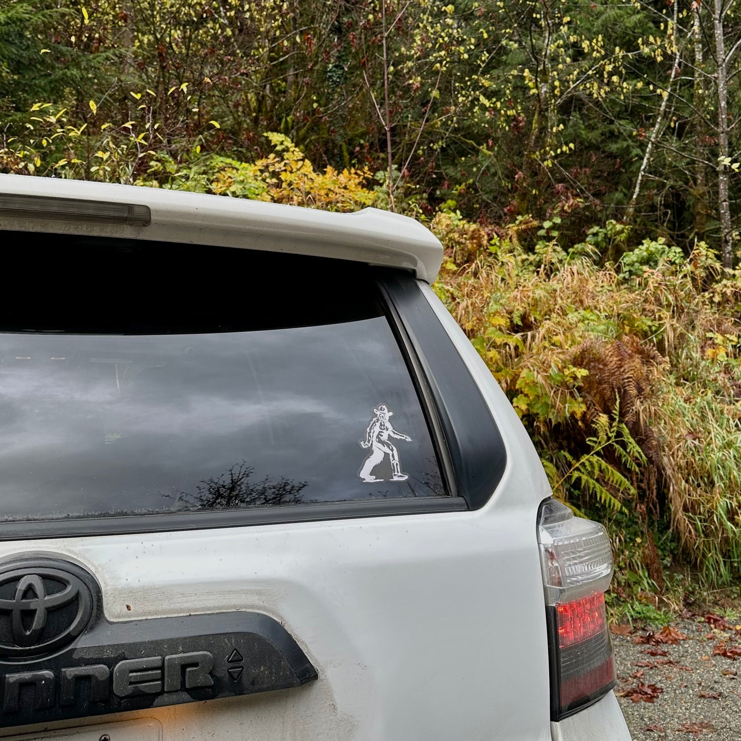 Cowboy Bigfoot bumper sticker | western car sticker