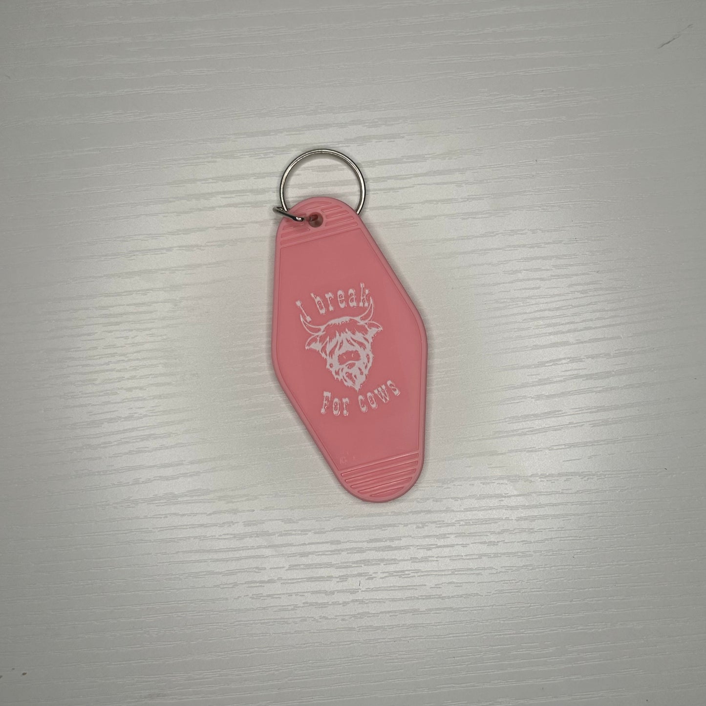 I break for cows Keychain