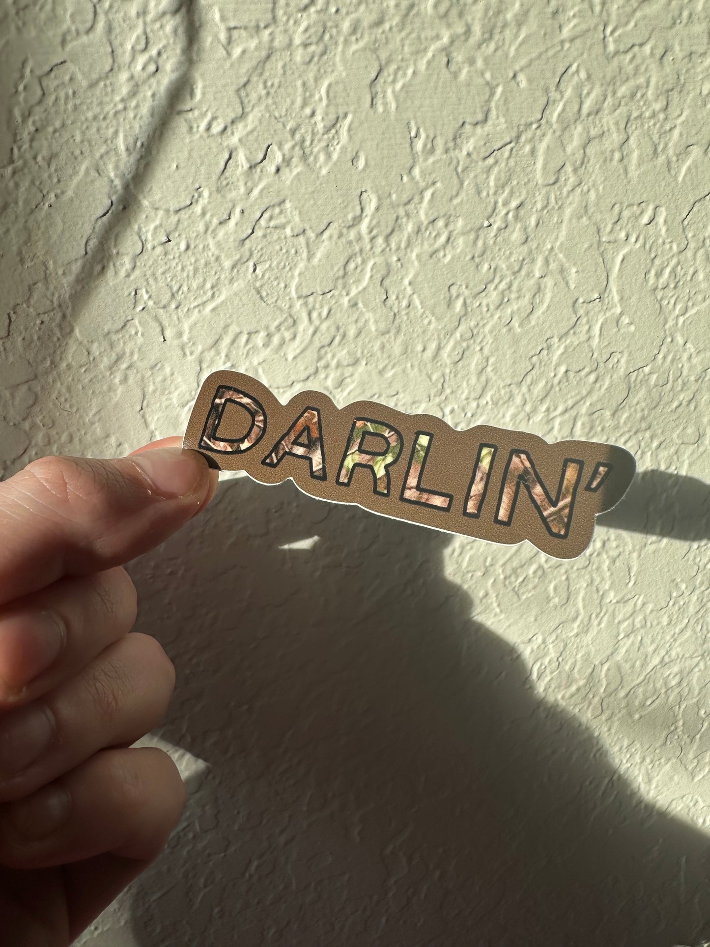 Camo darlin sticker