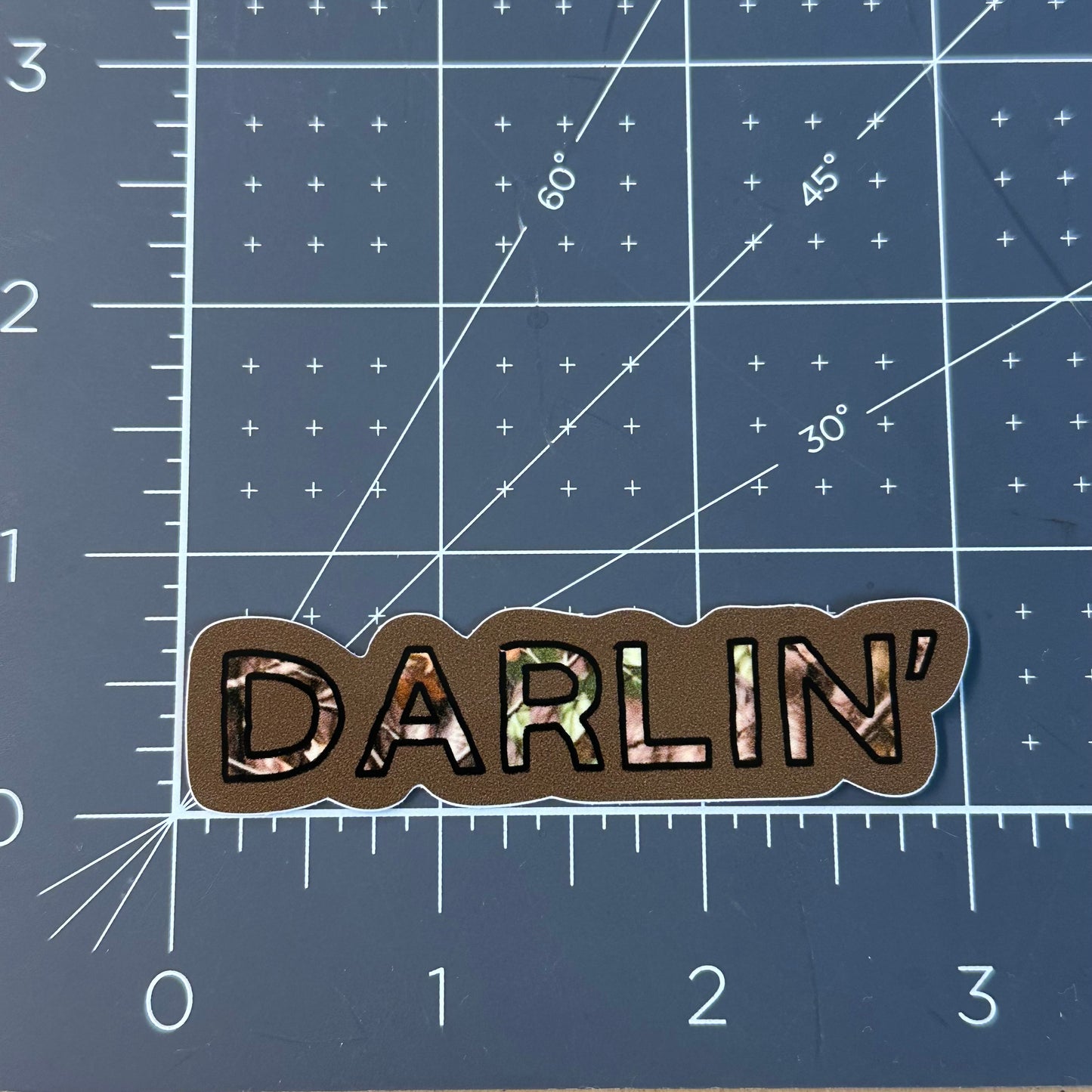 Camo darlin sticker