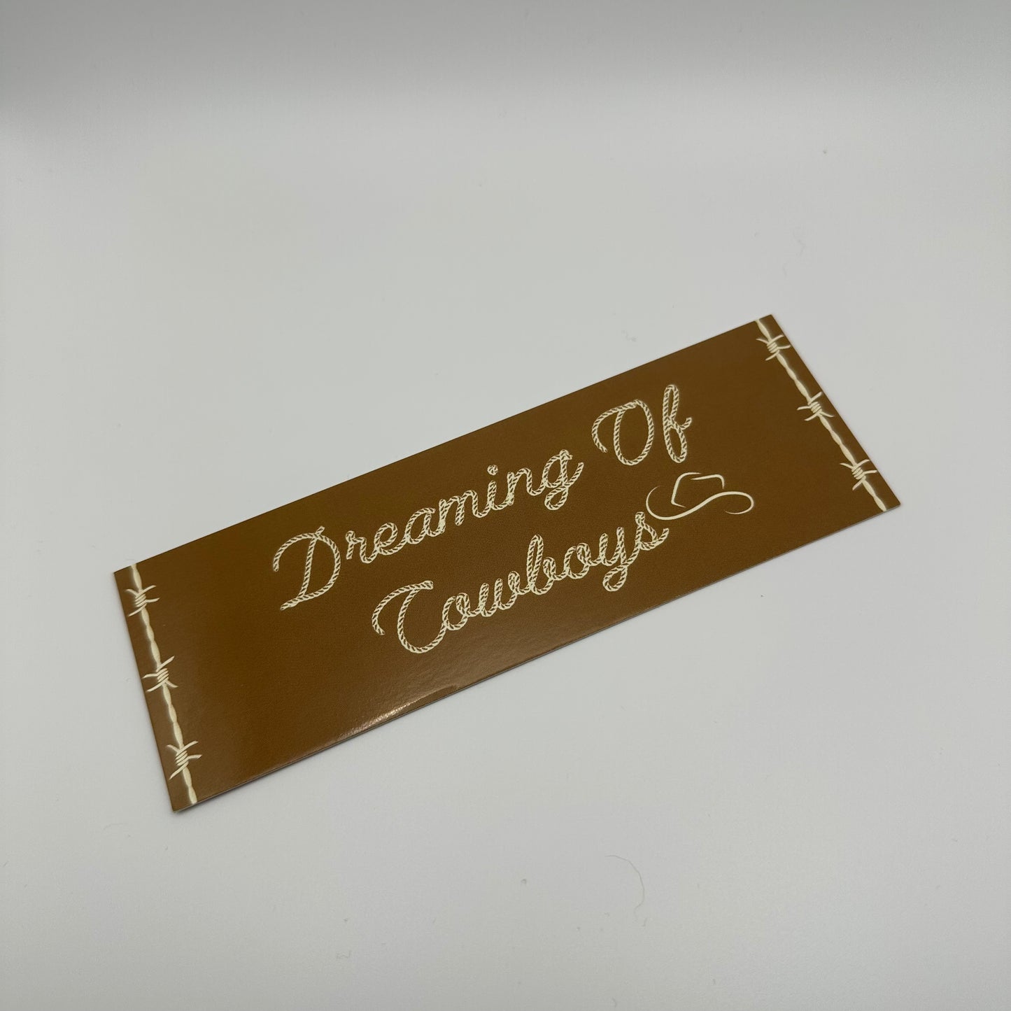 Dreaming of cowboys Paper Bookmark | Western Bookmark