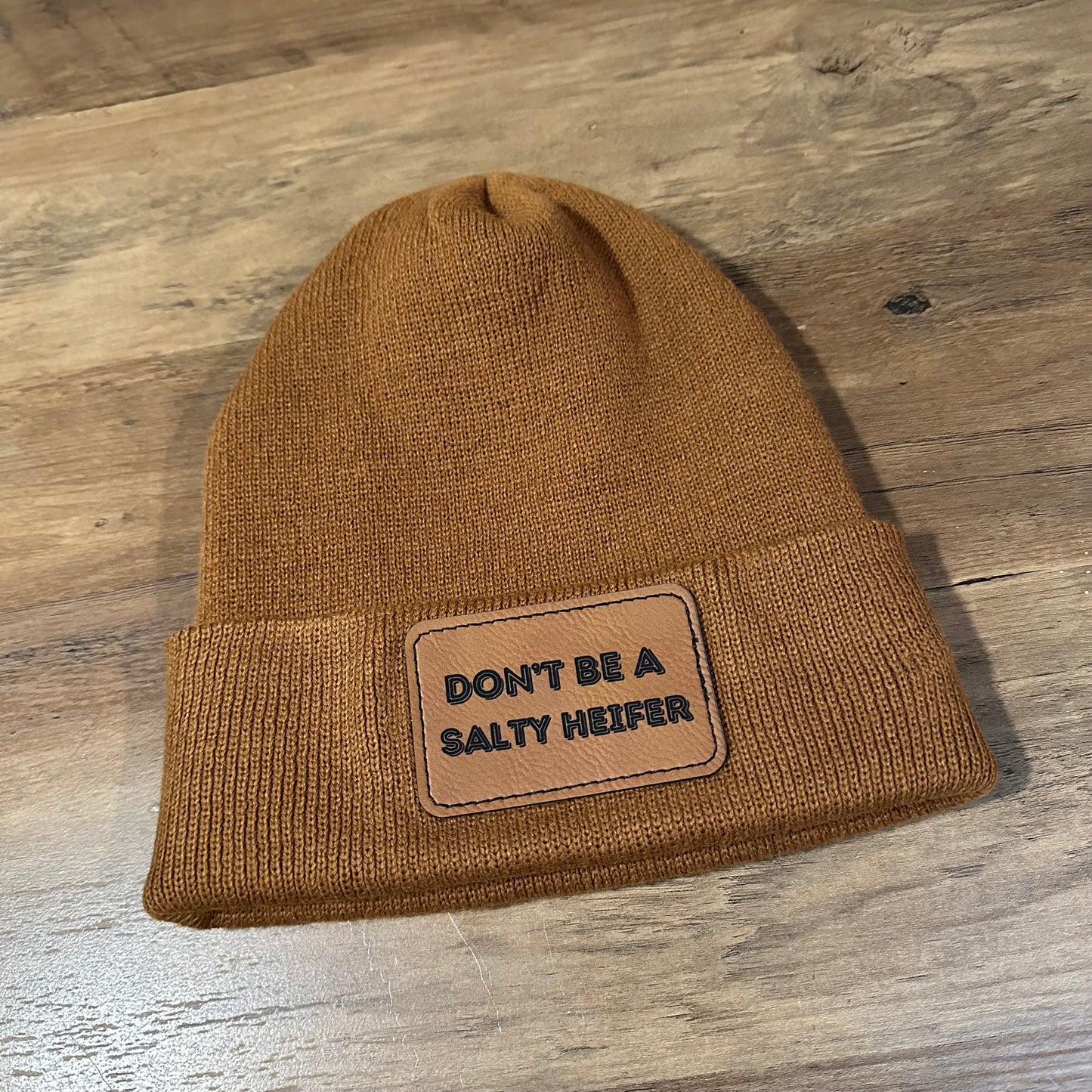 Salty heifer patch beanie | western beanie