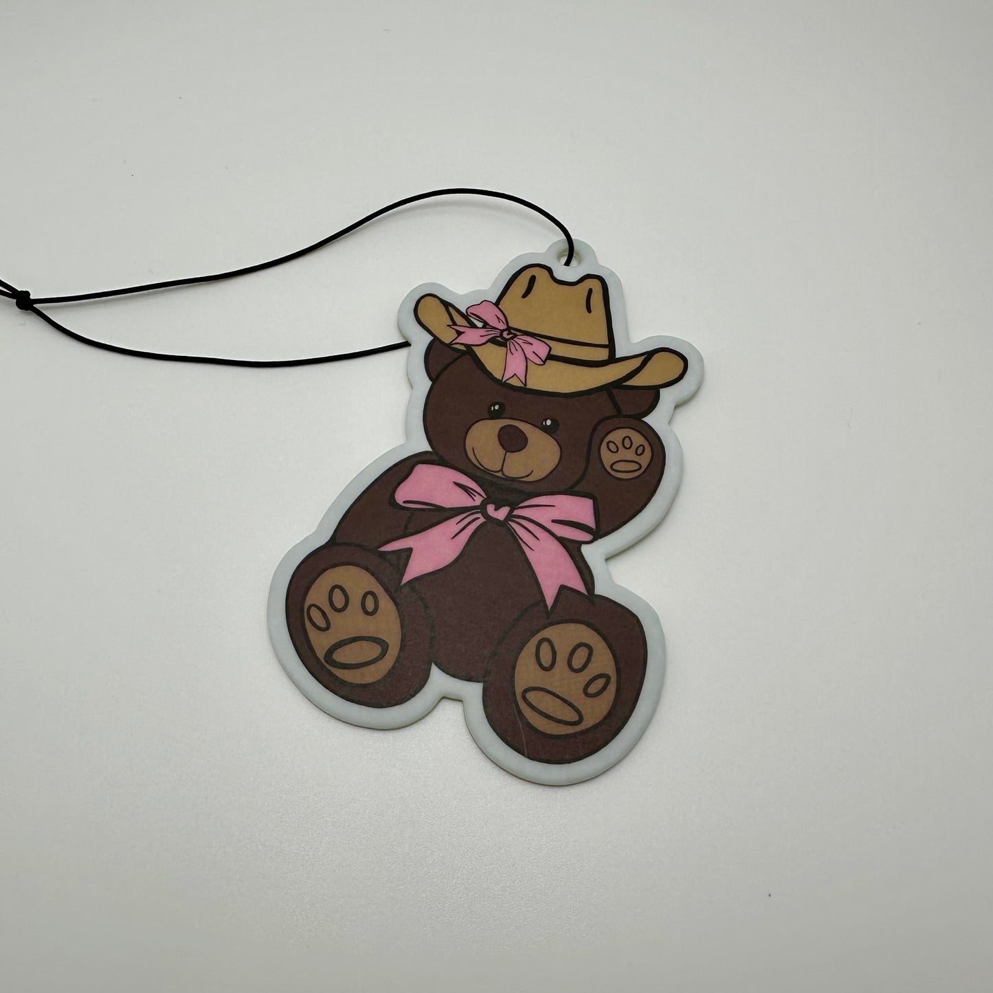 Cowboy teddy bear car air freshener | western car air freshener