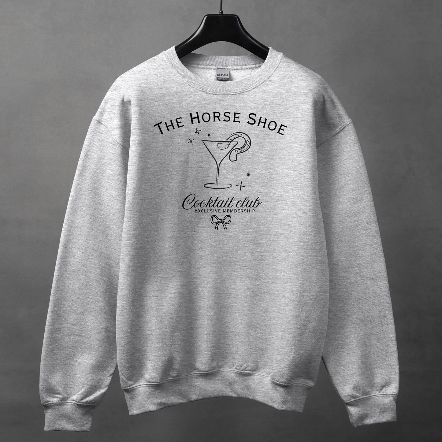 The Horse Shoe Cocktail CLub Crewneck | Western Sweatshirt