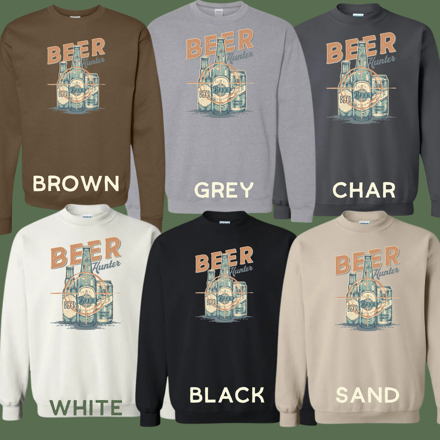 Beer hunter crewneck | beer sweatshirt | western crewneck