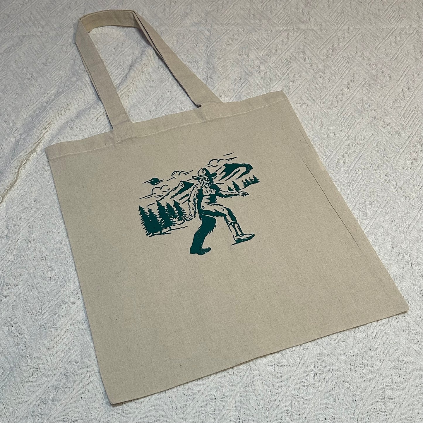 Cowboy Bigfoot tote bag | Western tote bag | tote bag | book bag