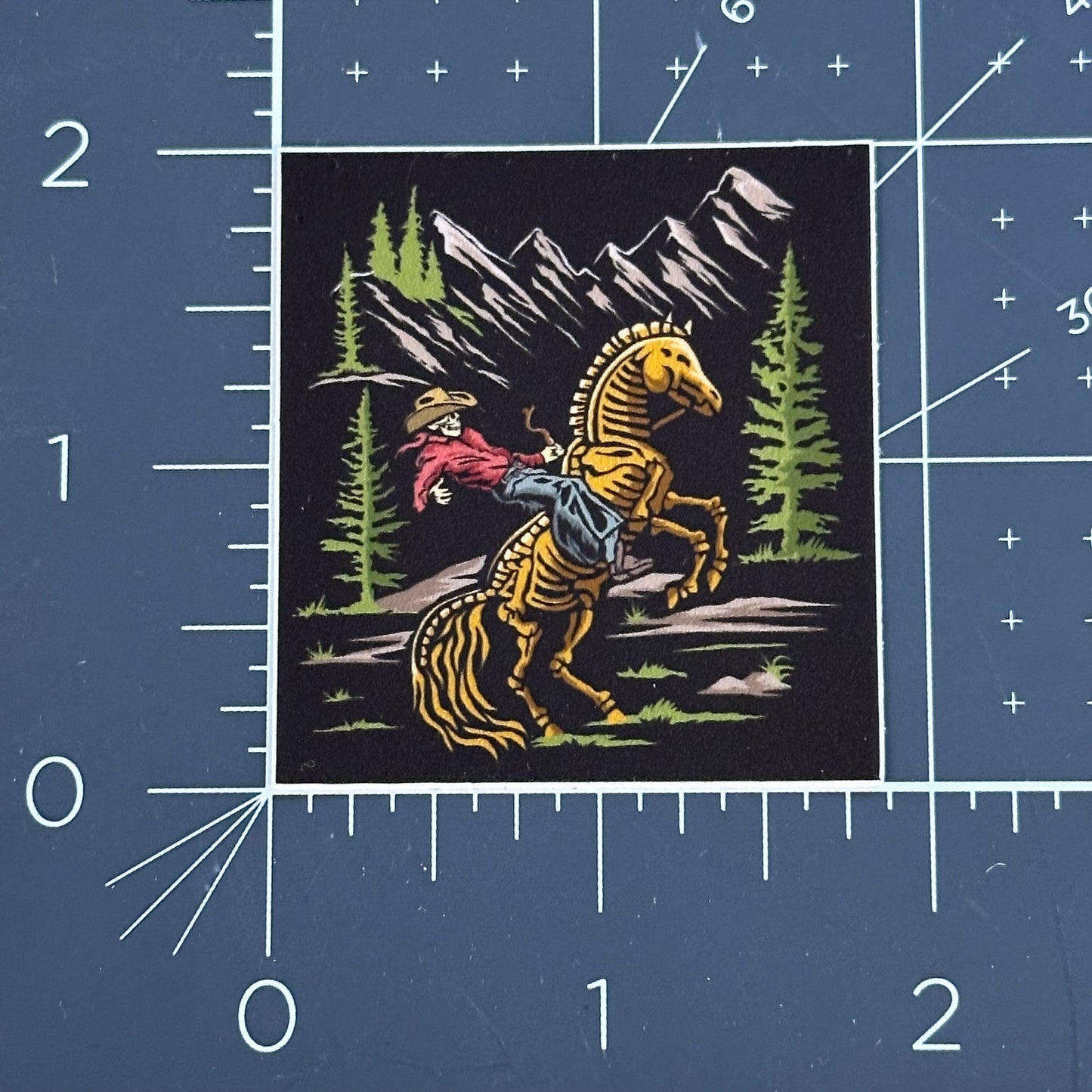 Mountain cowboy sticker