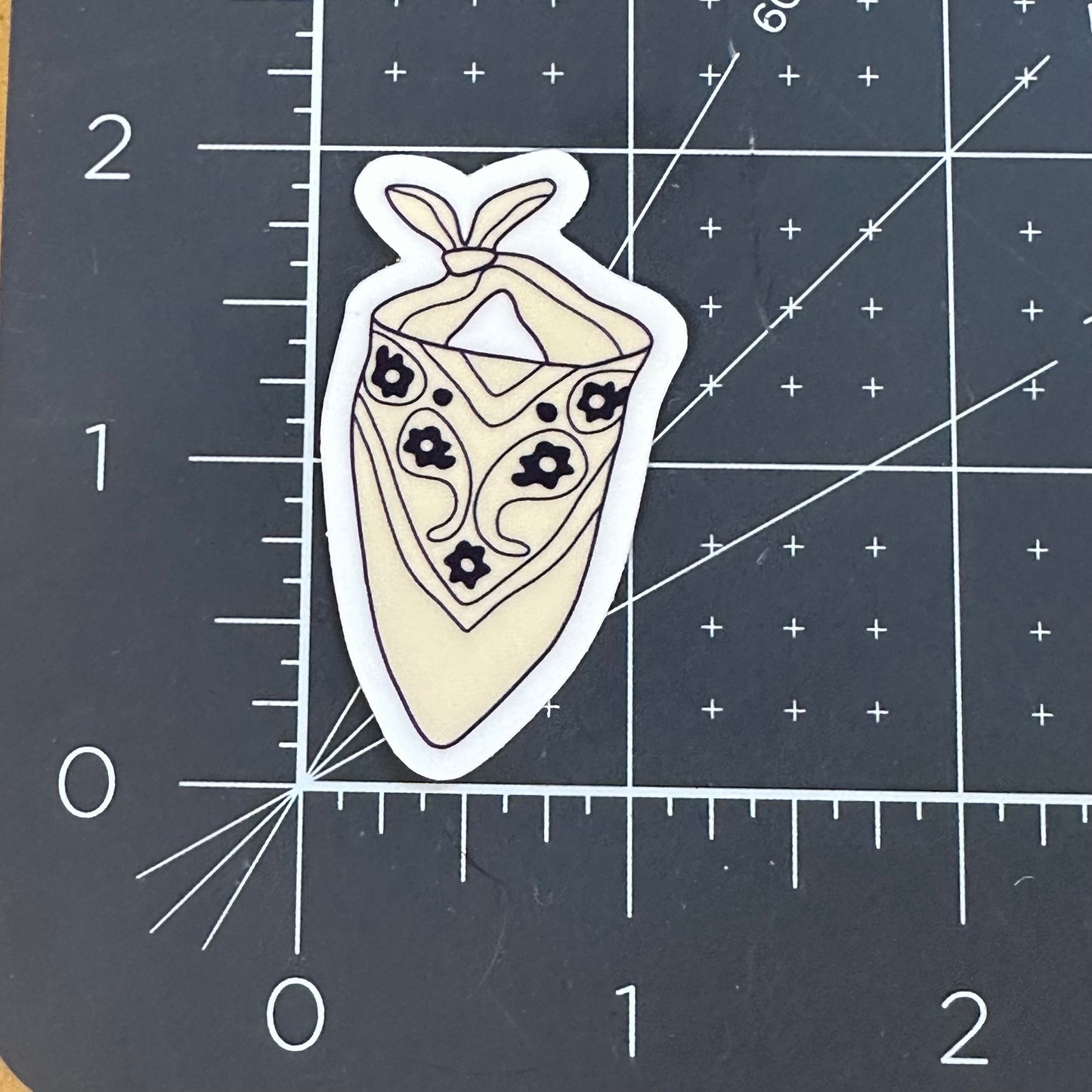 Blue bandana sticker