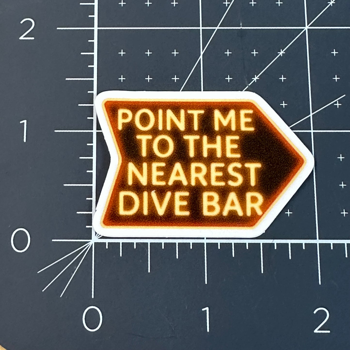 Point me to the nearest dive bar sticker