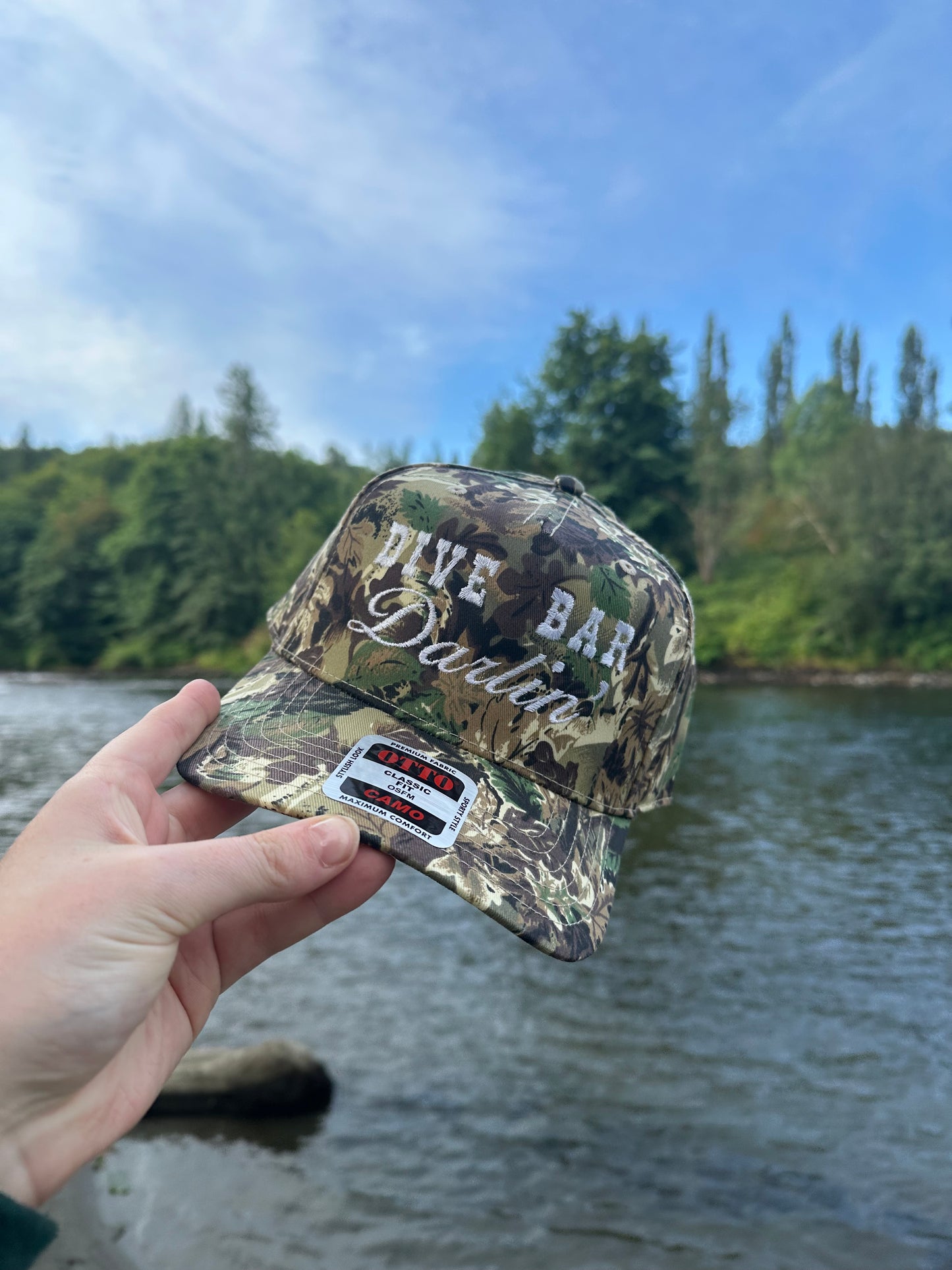 Dive bar darlin’ embroidered trucker hat!