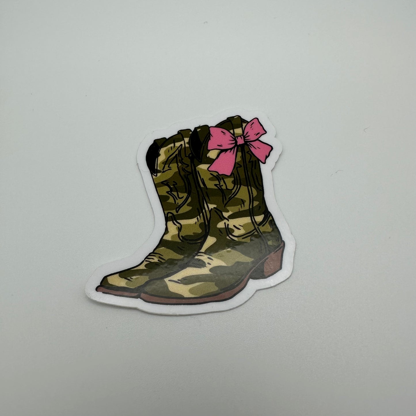 Camo boot sticker | western sticker