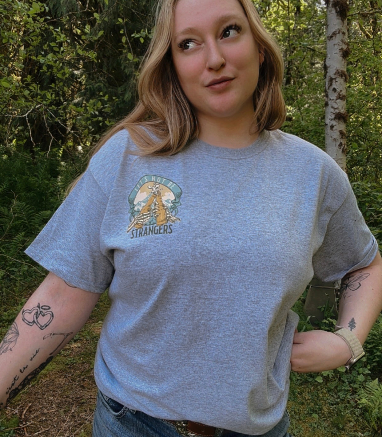 Lets not be Strangers mountain Tee | Western Beer tee