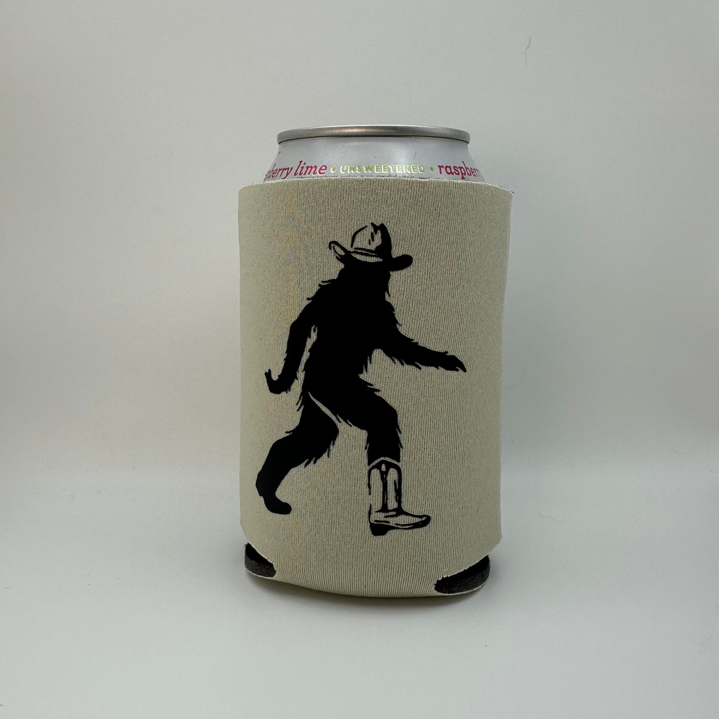 Cowboy Bigfoot can coozie | western koozie | western can cooler