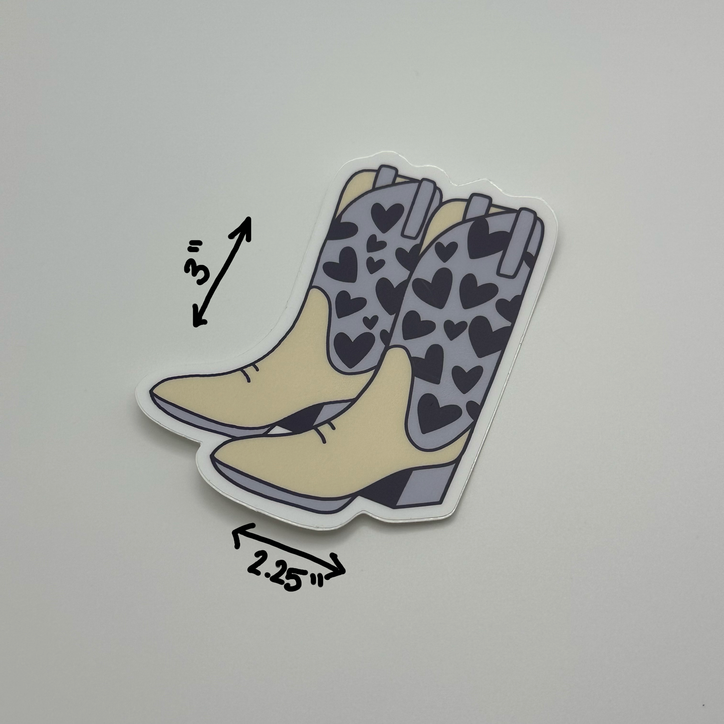 Blue Boots Sticker
