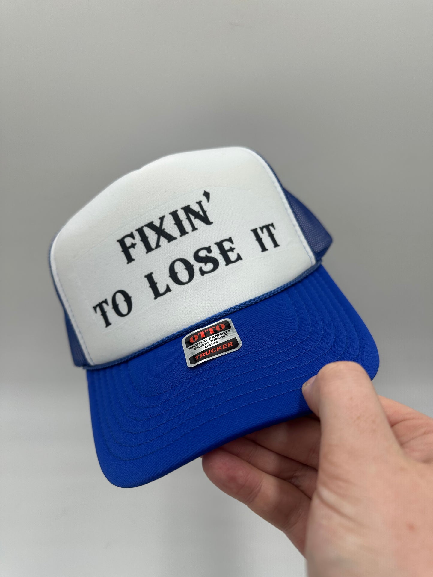 Fixin’ to Lose It Trucker Hat – Funny Southern Saying Cap