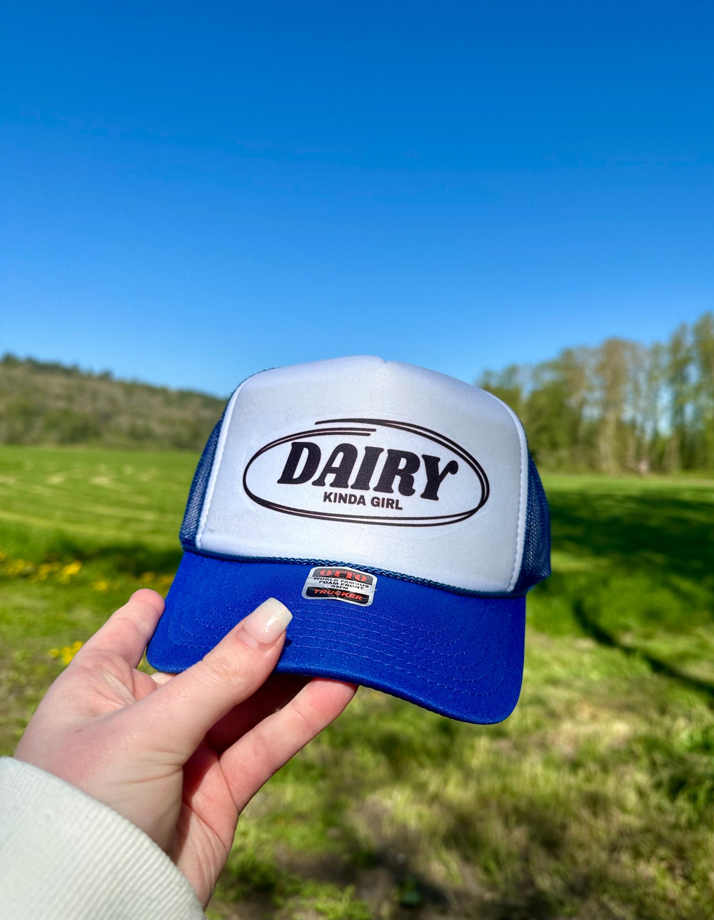 Dairy kinda girl trucker hat | western trucker hat