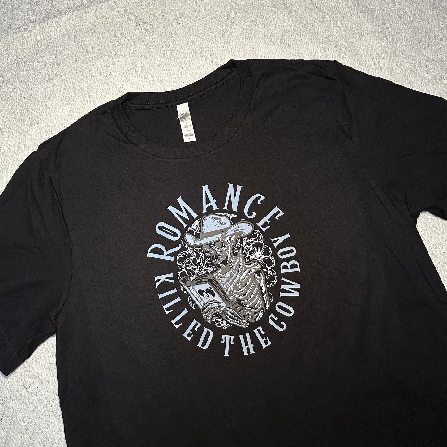 Romance killed the cowboy tee