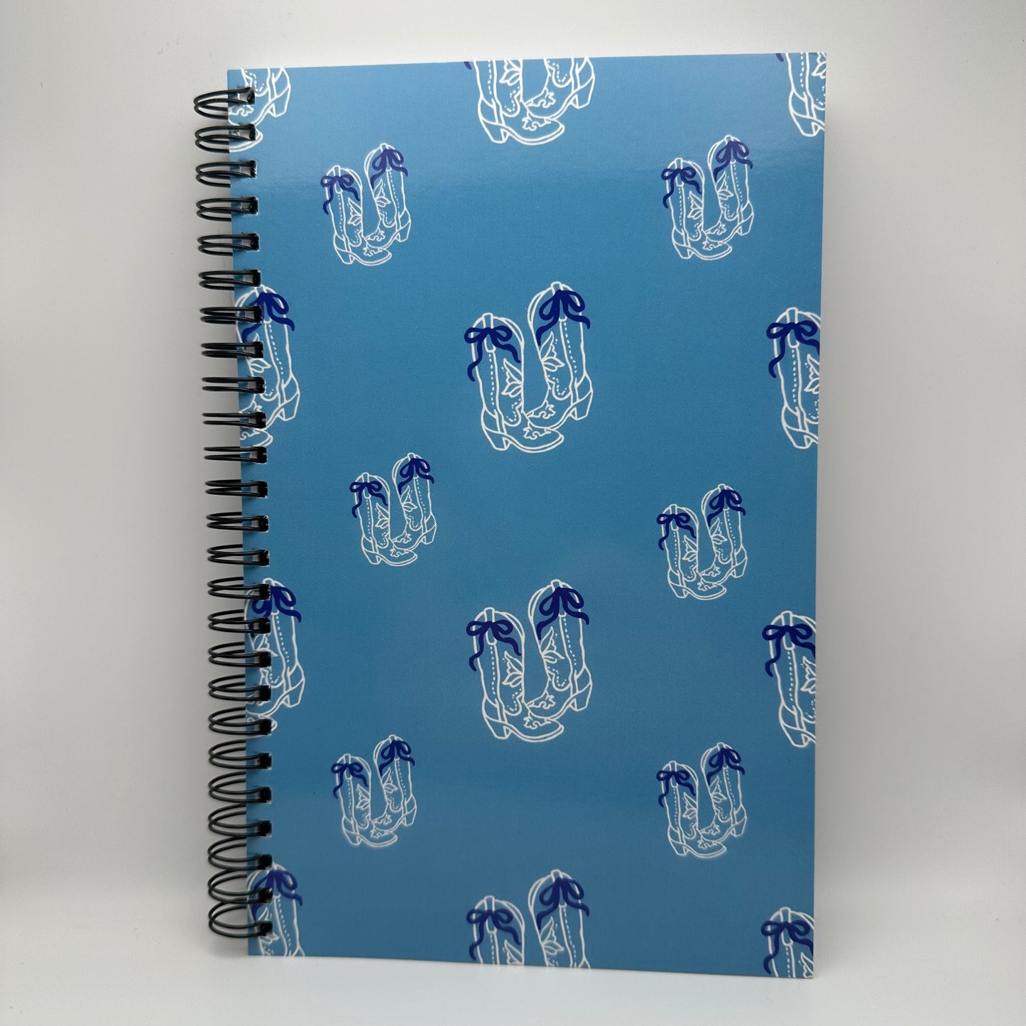 Blue boots western college lined Notebook | 5.5x8.5” A5 notebook