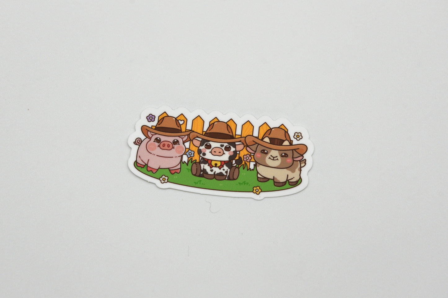 Cowboy Farm Animal Sticker Pack | Western sticker pack