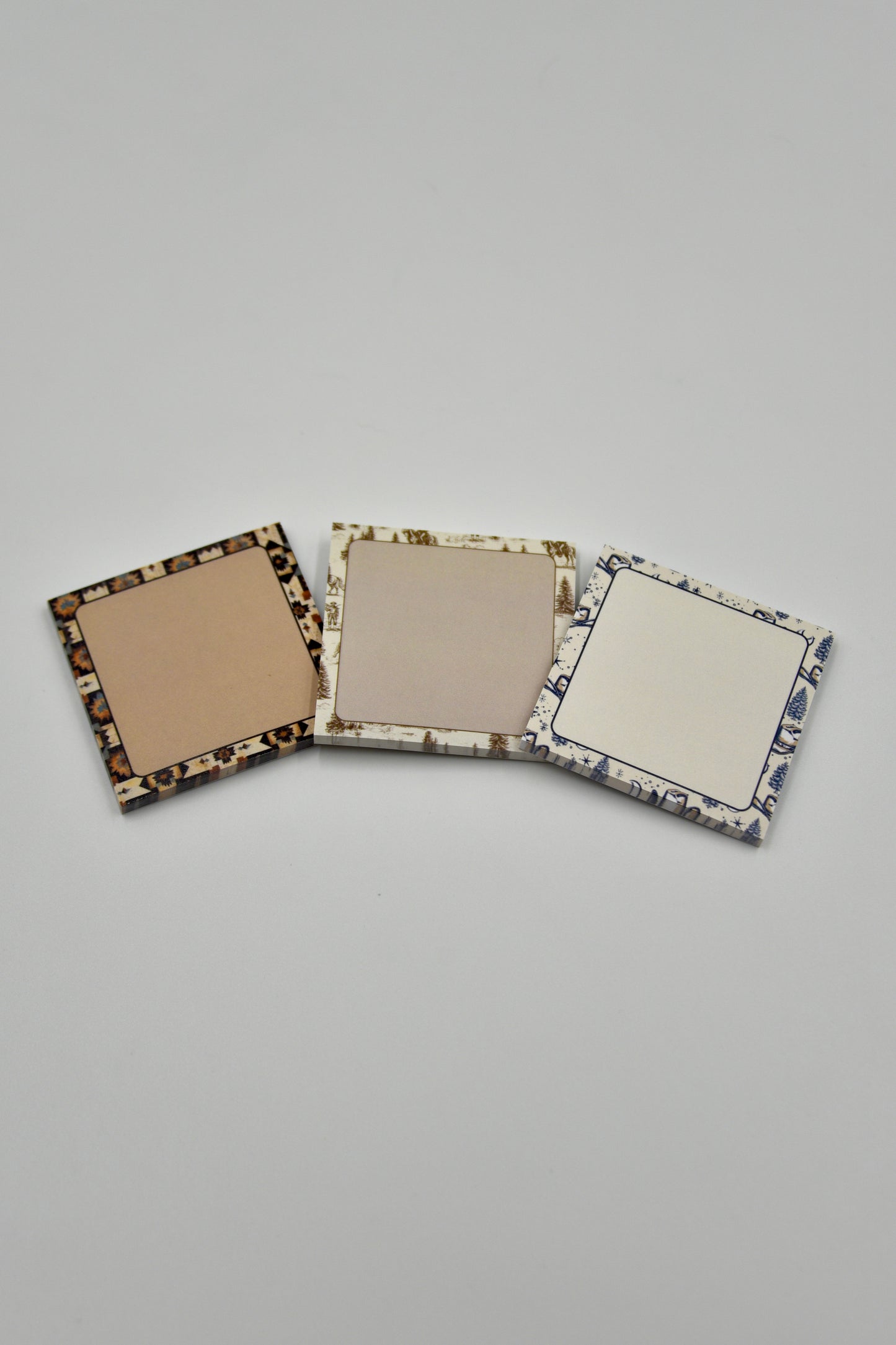 Midnight Cowboy Print Sticky Notes – 3” x 3” Western Post-it® Pad