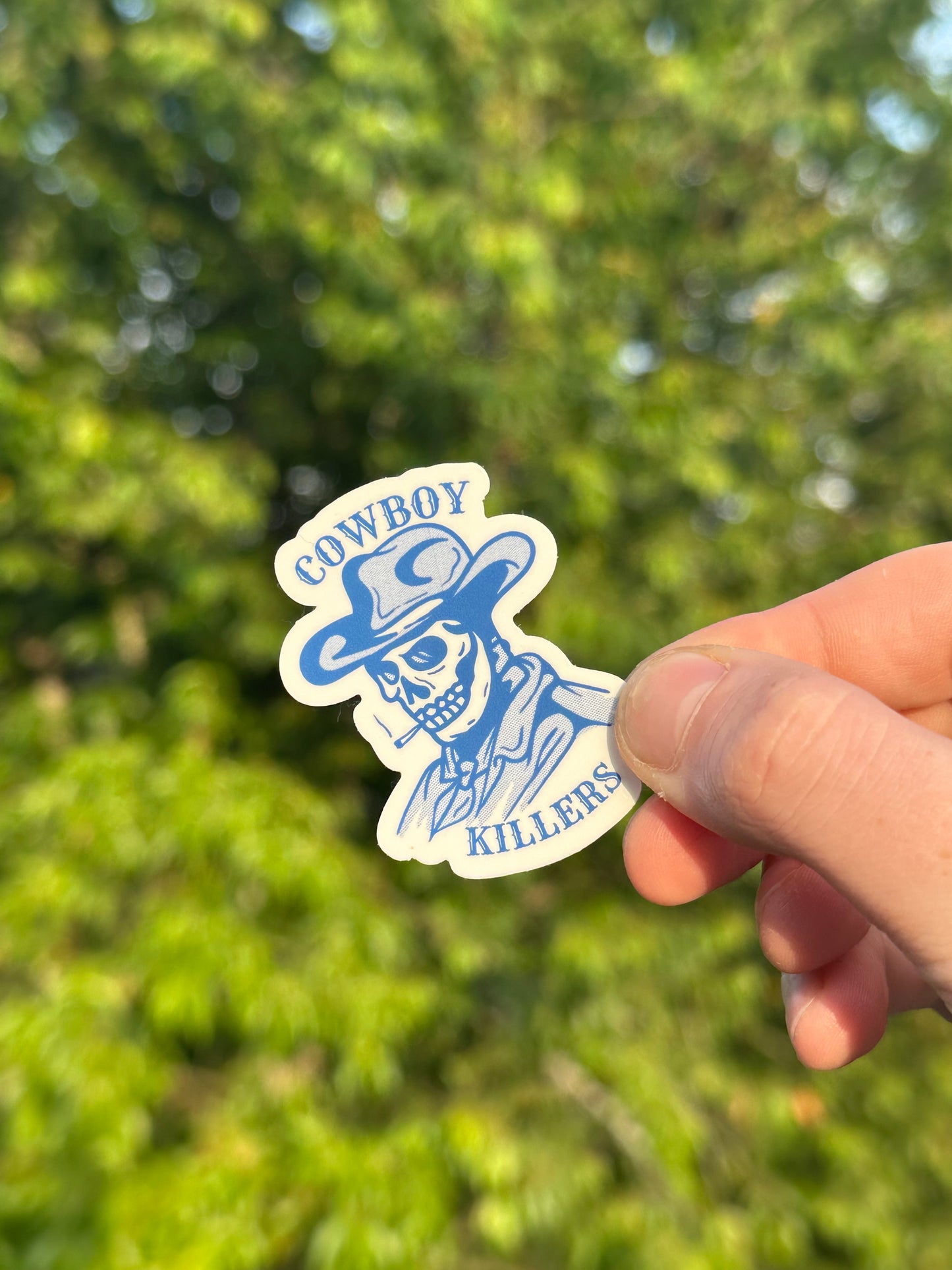 Cowboy killer skeleton sticker