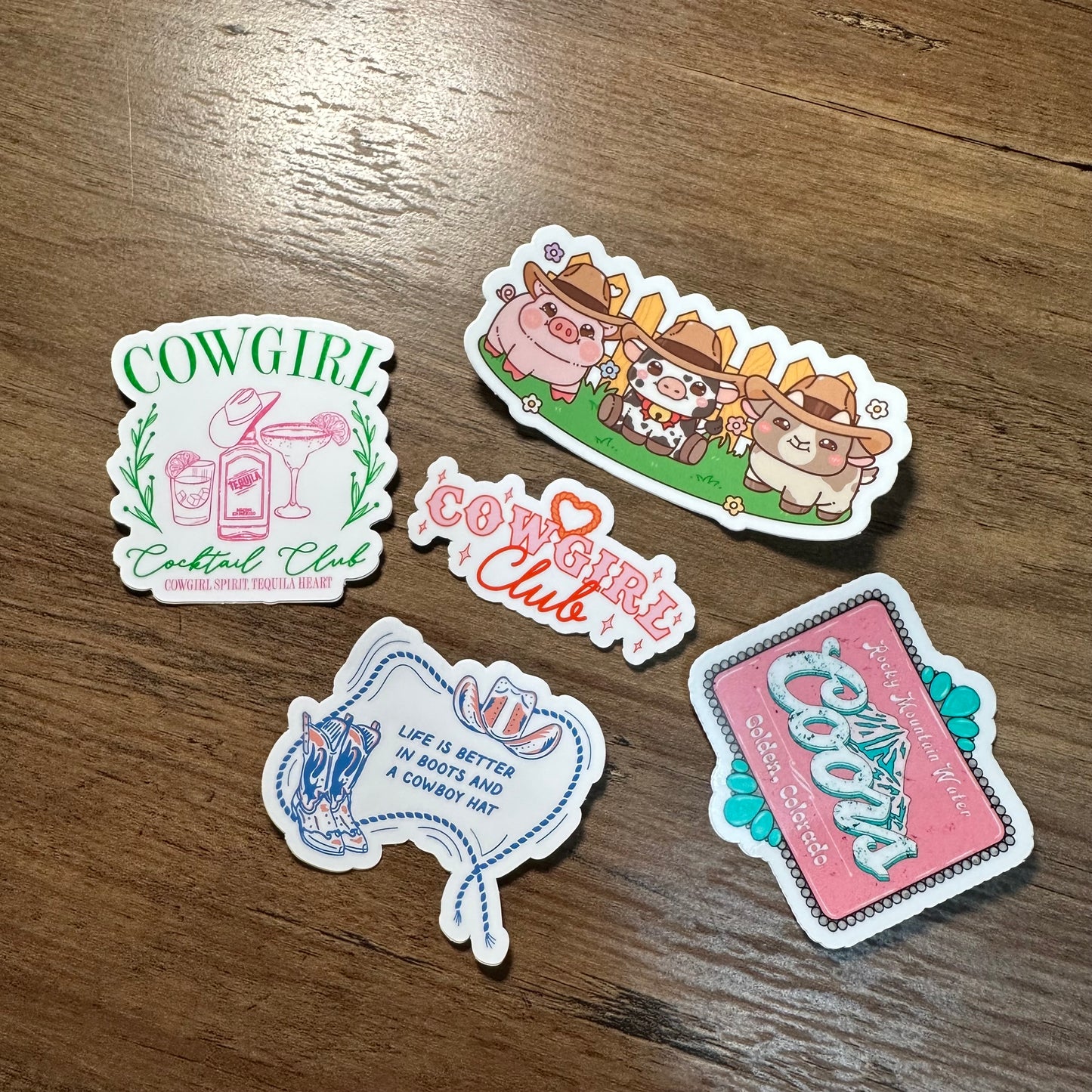 Cowgirl sticker pack