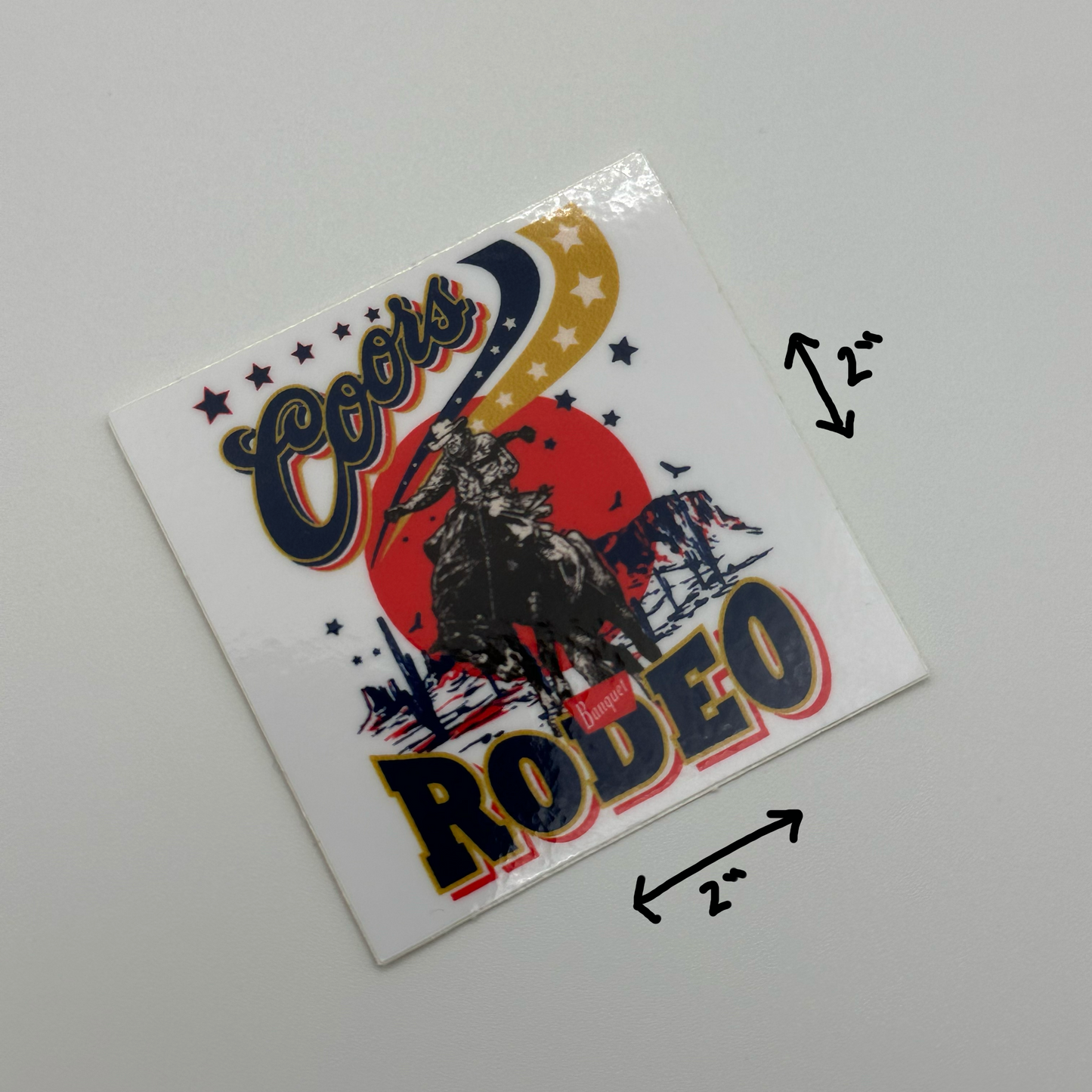 Coors rodeo sticker