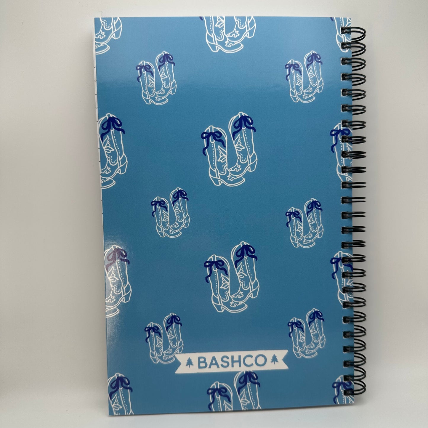 Blue boots western college lined Notebook | 5.5x8.5” A5 notebook