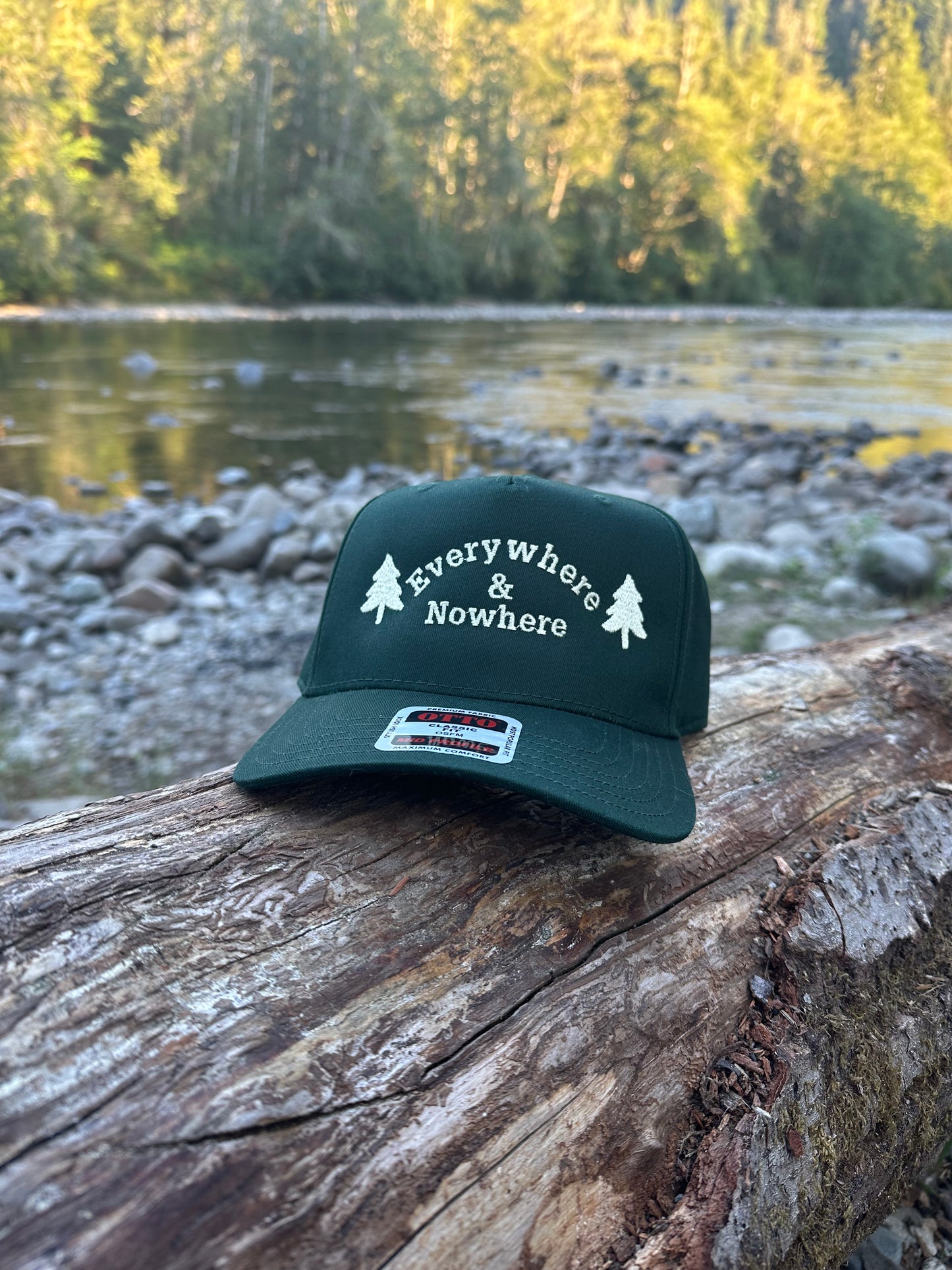 Everywhere & Nowhere Otto Dark Green Hat – Outdoor Adventure Mid-Profile Cap