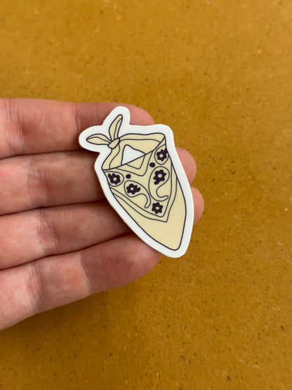 Blue bandana sticker