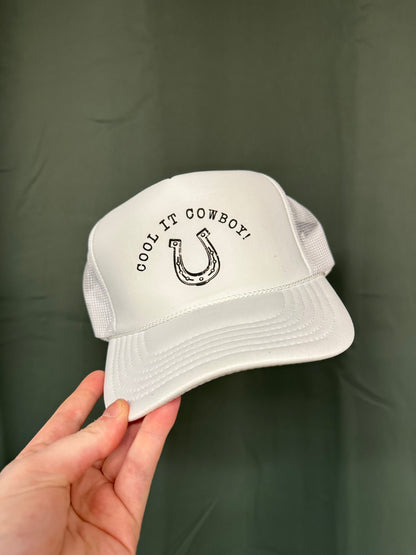 Cool it cowboy horse shoe trucker hat - Destach