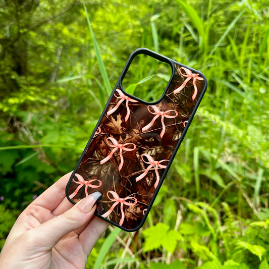 Camo bow phone case
