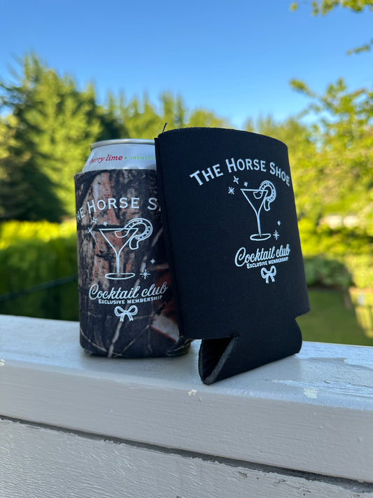 The Horse Shoe Cocktail Club Can Cooler | Western Beer Koozie