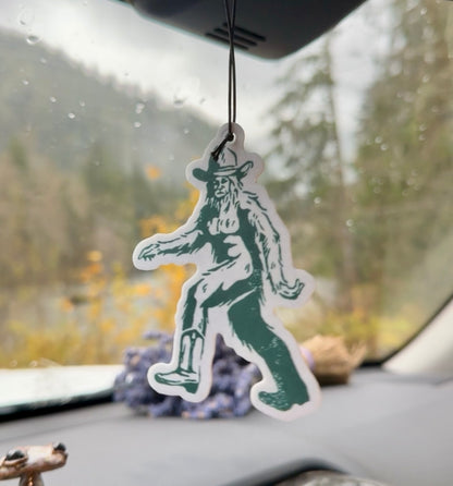Cowboy Bigfoot Car Air freshener | Western car air freshie
